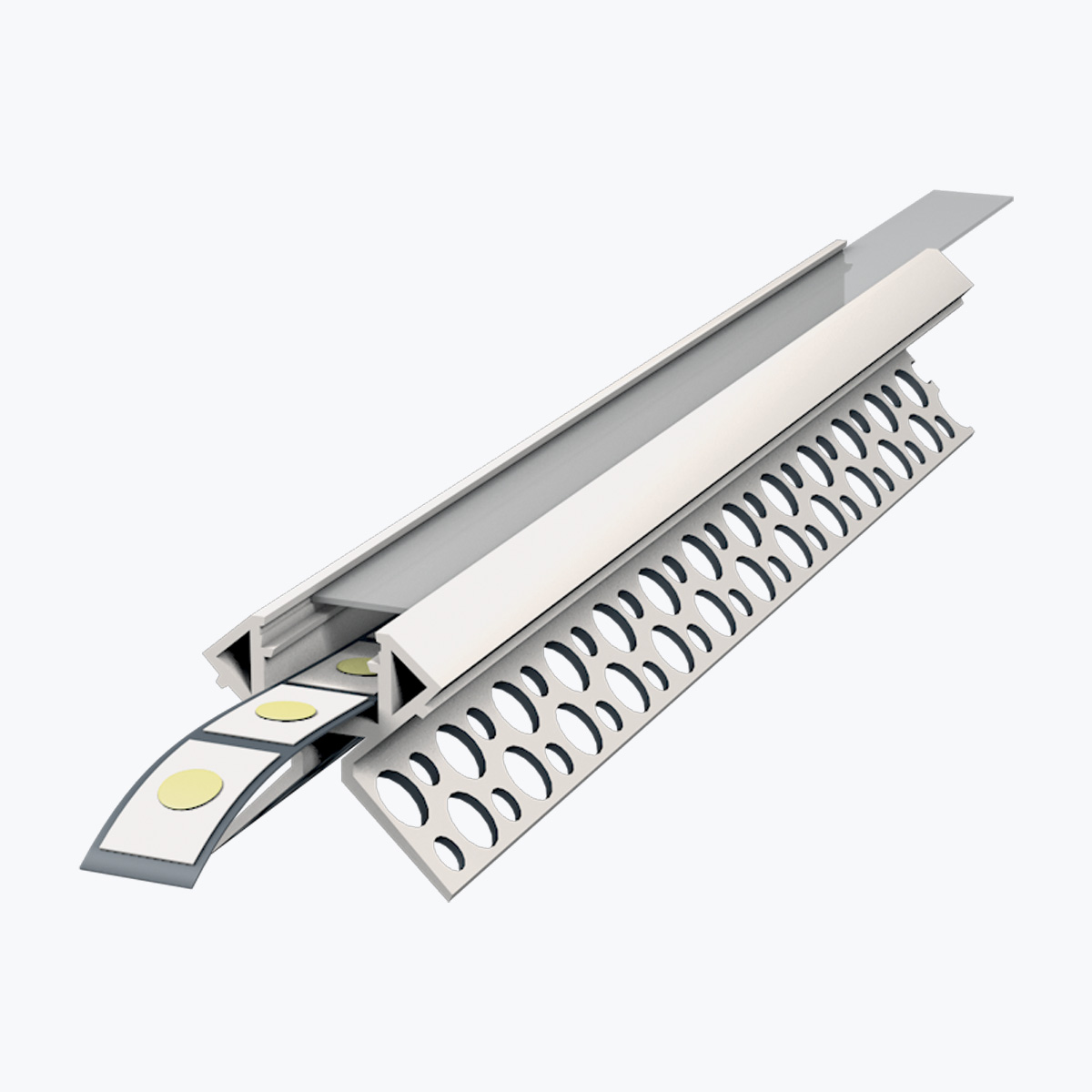 profile-led-tete-cloison-a138-tempolistel.jpg TEMPOLISTEL® A138 Bulkhead led profile - Image 1