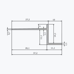 TEMPOLISTEL® A102 Hollow joint profile - Image 2