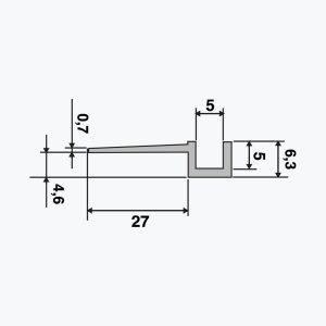 TEMPOLISTEL® A107 Hollow joint profile - Image 2