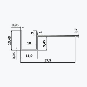 TEMPOLISTEL® A108 Hollow joint profile - Image 2