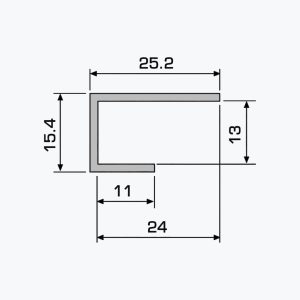 TEMPOLISTEL® A116 U-profile plasterboard - Image 2