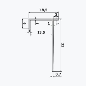 TEMPOLISTEL® A118 Plasterboard profile - Image 2