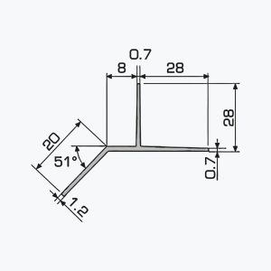 TEMPOLISTEL® A127 Wall bottom profile - Image 2