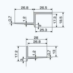 TEMPOLISTEL® A128 Expansion joint for suspended ceilings - Image 2