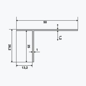 TEMPOLISTEL® A135 T-profile - Image 2