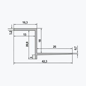 TEMPOLISTEL® B103 Hollow joint profile for BA 18 - Image 2