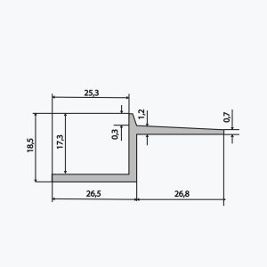 TEMPOLISTEL® B114 Hollow joint profile - Image 2
