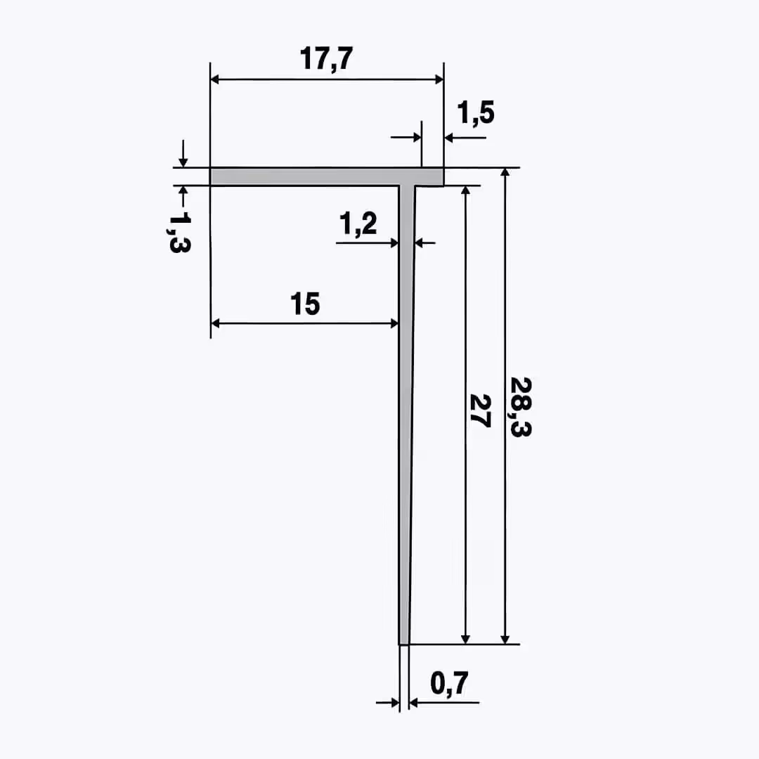 TEMPOLISTEL® B119 BA15 partition stop profile - Image 2